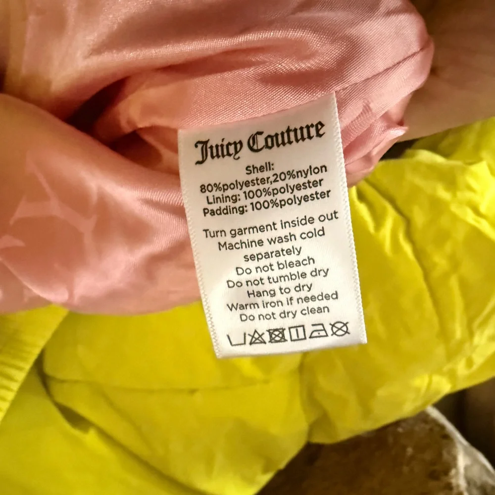 Juicy Couture Onyx Puffer Jacket in neon lime - Picture 6 of 10